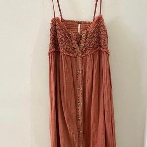 Free People Rust Maxi Dress